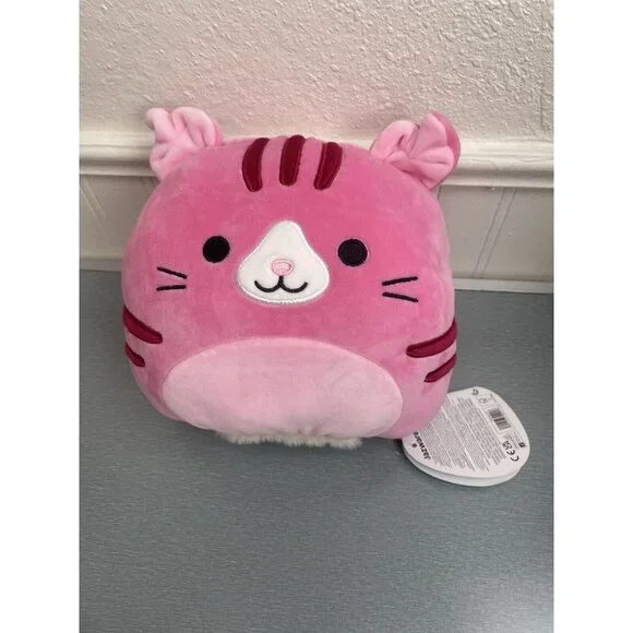 Squishmallows “FlipaMallows” 8” Geraldine And Malu Pink Cat And Grey Dog - Picture 1 of 10